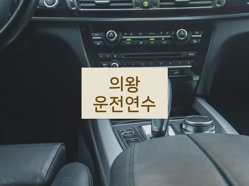 의왕운전연수 후기