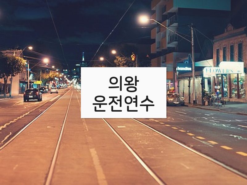 의왕운전연수 후기