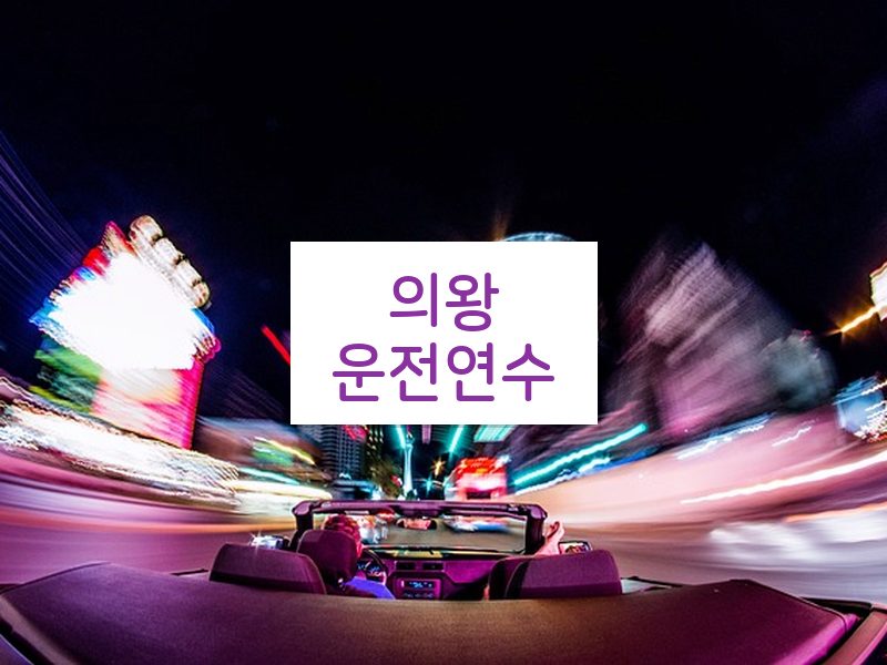 의왕운전연수 후기