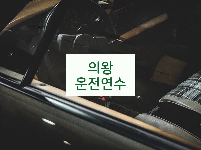 의왕운전연수 후기