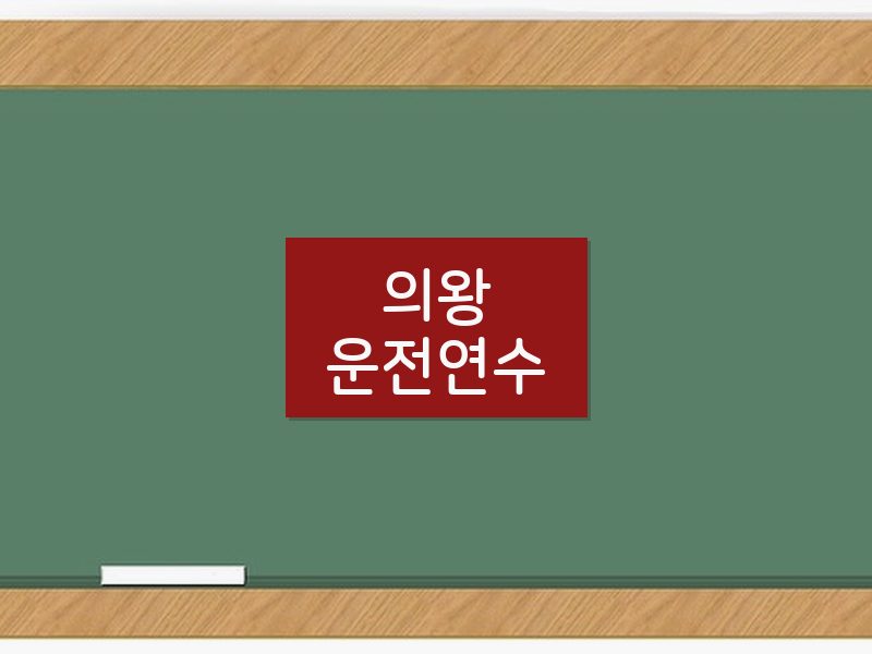 의왕운전연수 후기