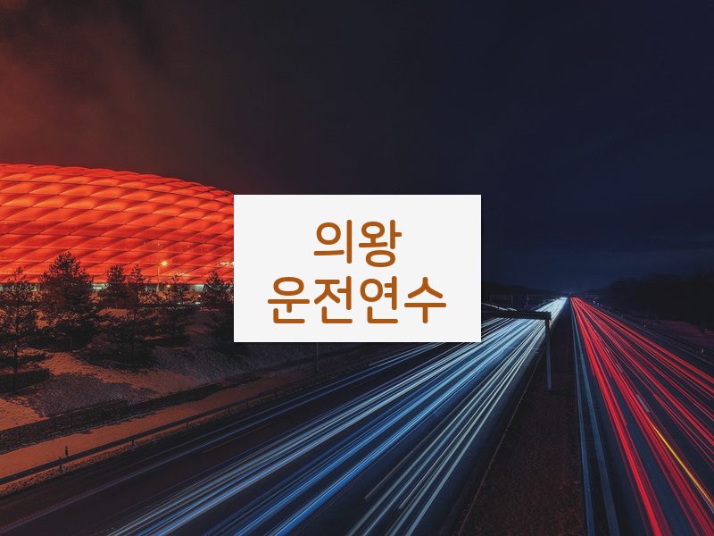 의왕운전연수 후기