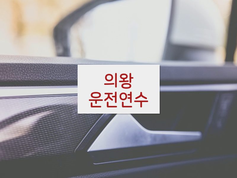 의왕운전연수 후기