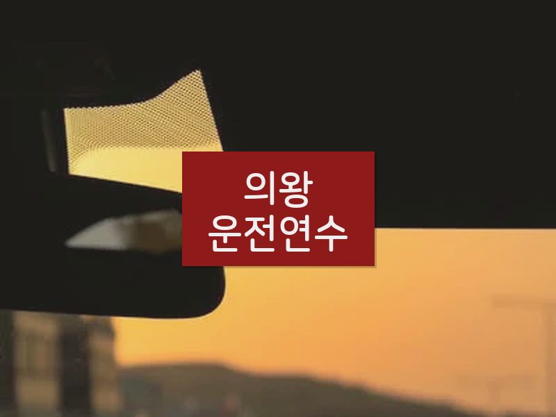 의왕운전연수 후기