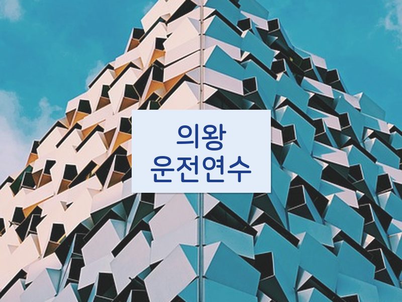 의왕운전연수 후기