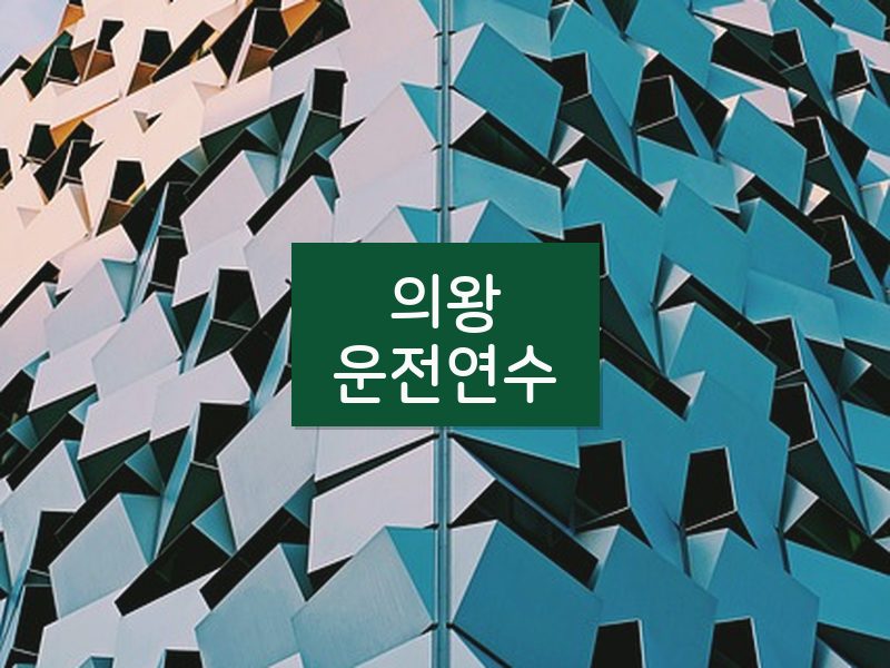 의왕운전연수 후기