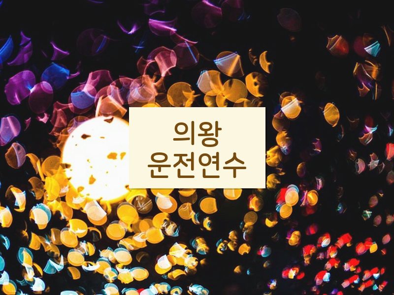 의왕운전연수 후기