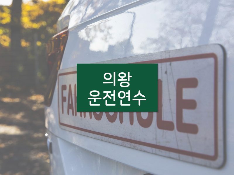 의왕운전연수 후기