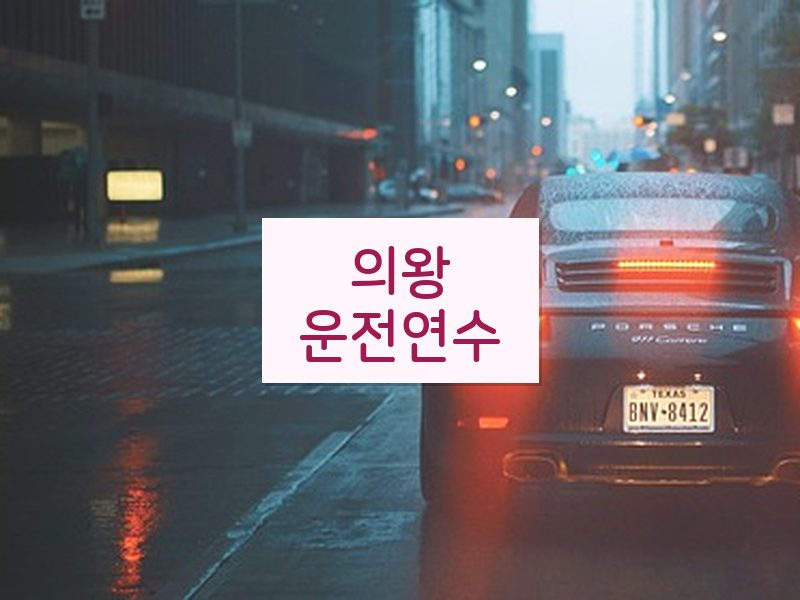 의왕운전연수 후기