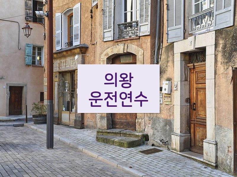 의왕운전연수 후기