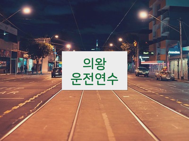 의왕운전연수 후기