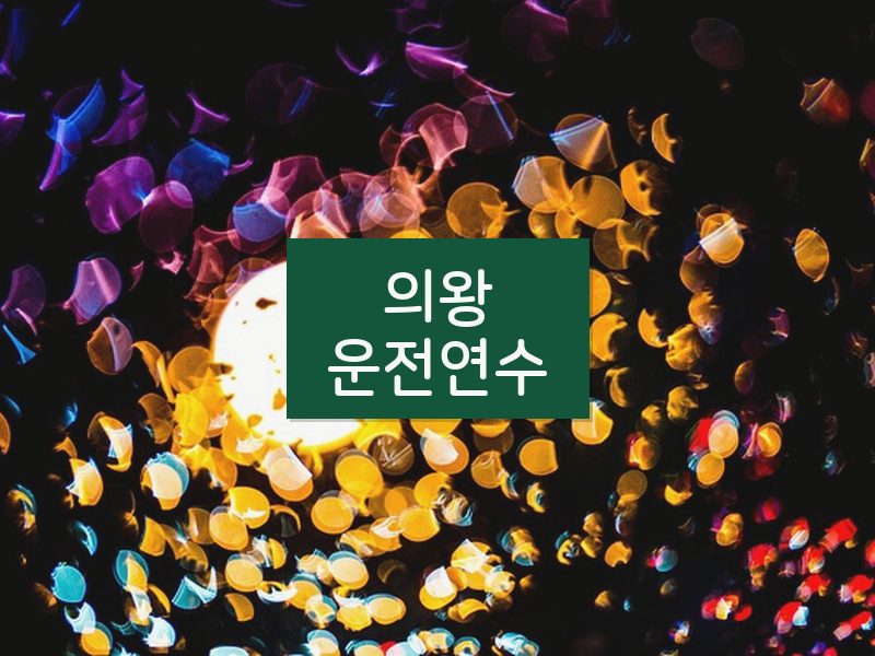 의왕운전연수 후기