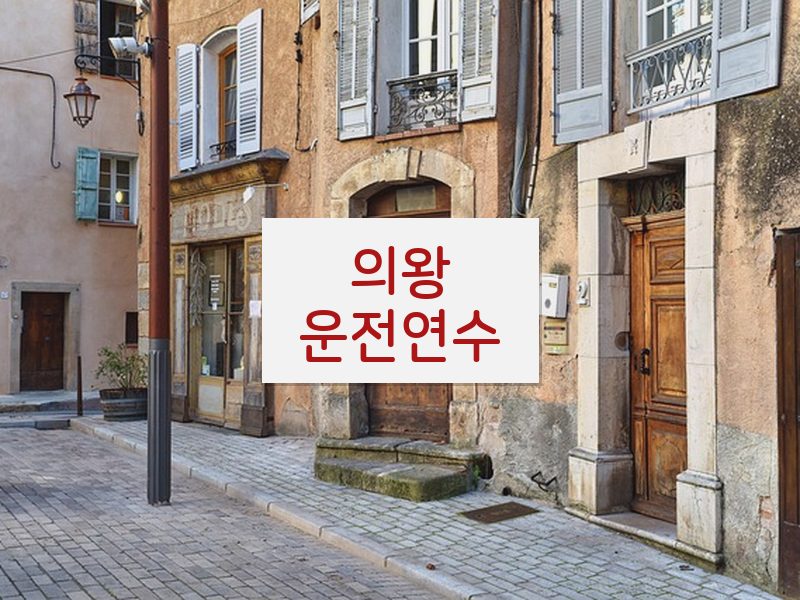 의왕운전연수 후기