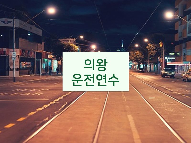 의왕운전연수 후기