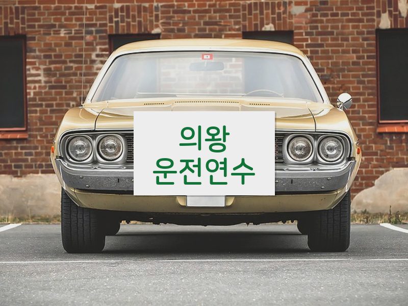 의왕운전연수 후기