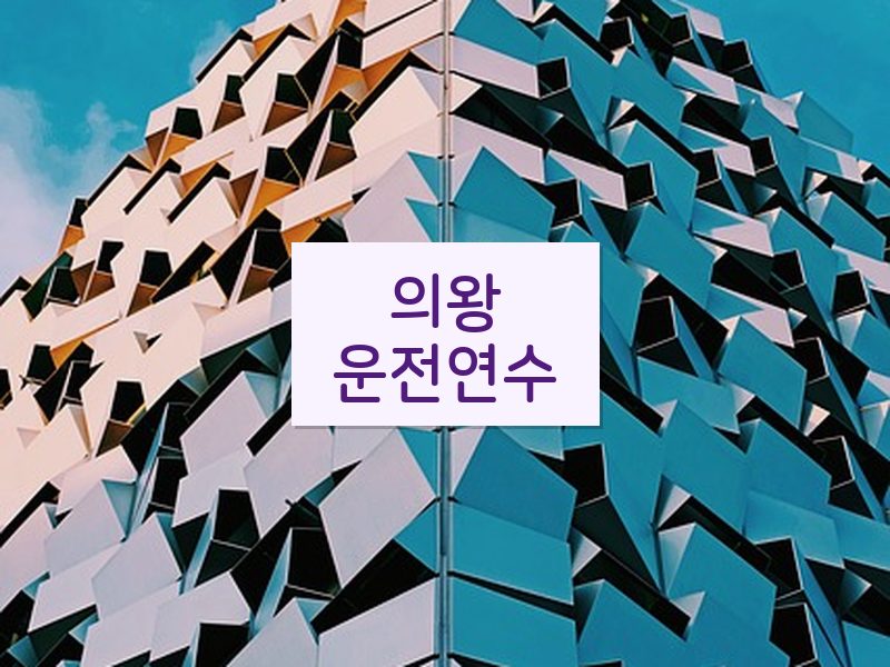 의왕운전연수 후기