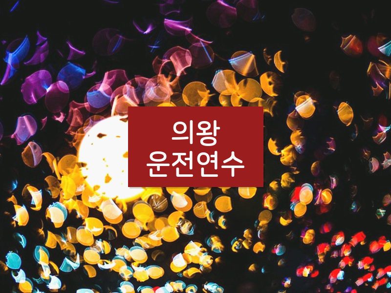 의왕운전연수 후기
