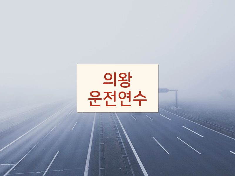 의왕운전연수 후기