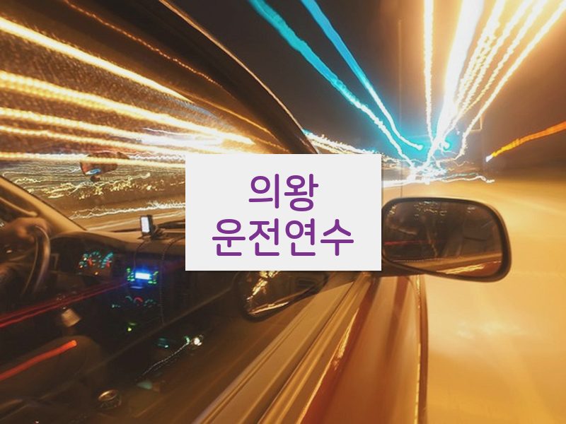 의왕운전연수 후기