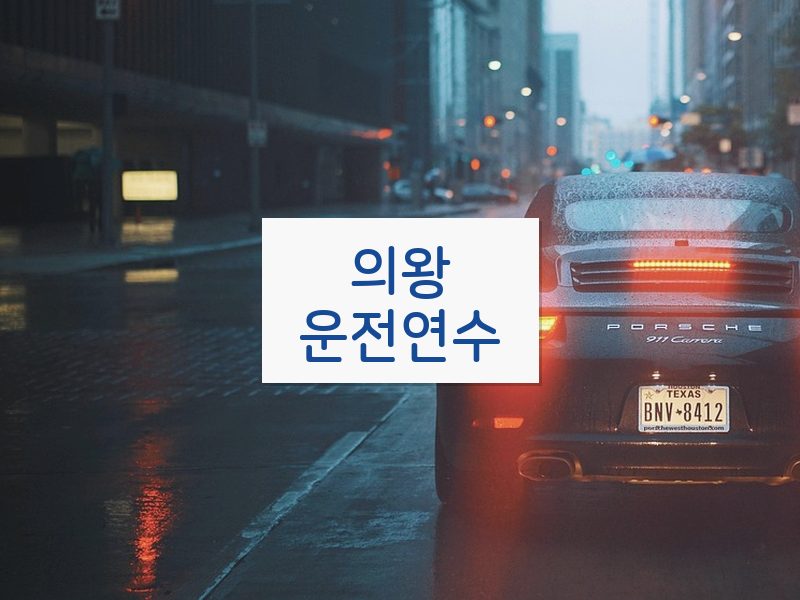 의왕운전연수 후기