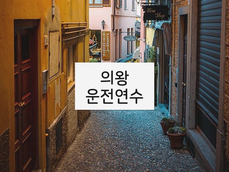 의왕운전연수 후기