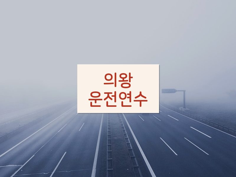 의왕운전연수 후기