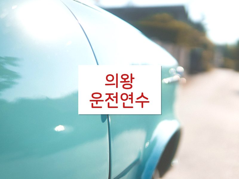 의왕운전연수 후기