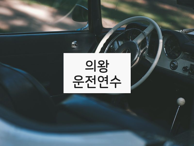의왕운전연수 후기