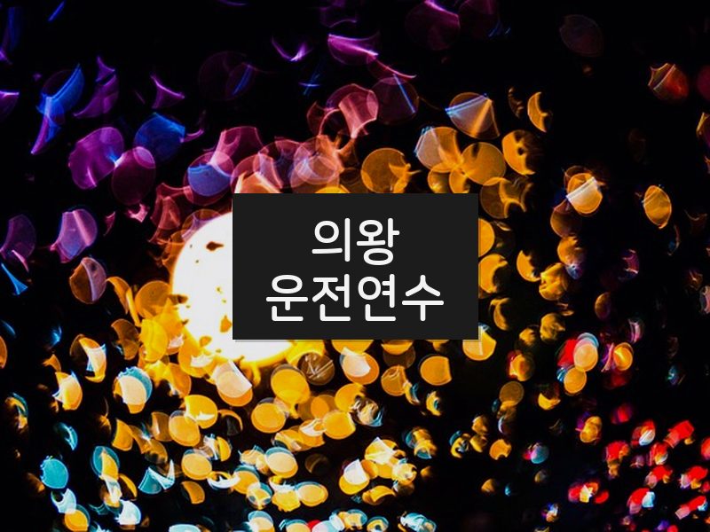 의왕운전연수 후기