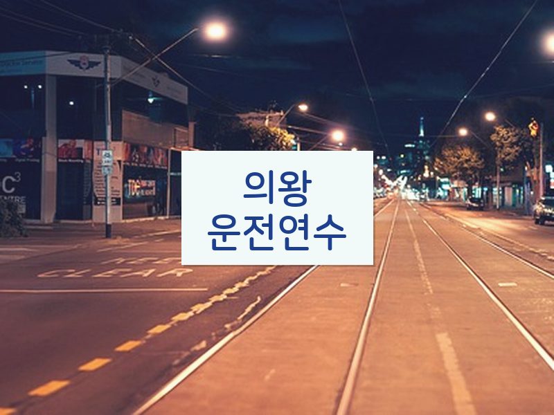 의왕운전연수 후기