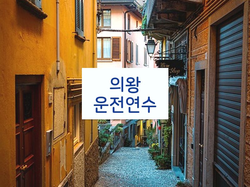 의왕운전연수 후기