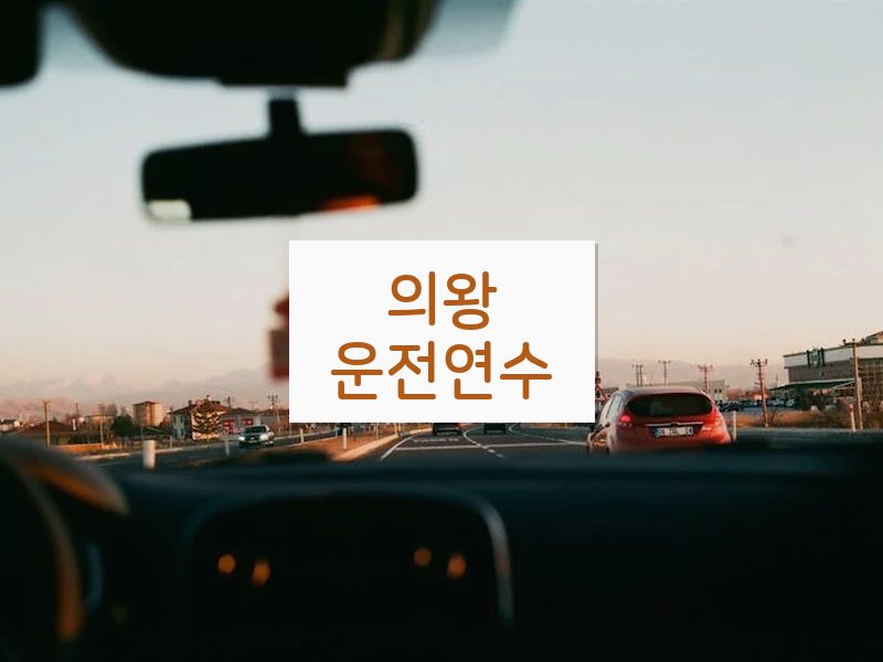 의왕운전연수 후기