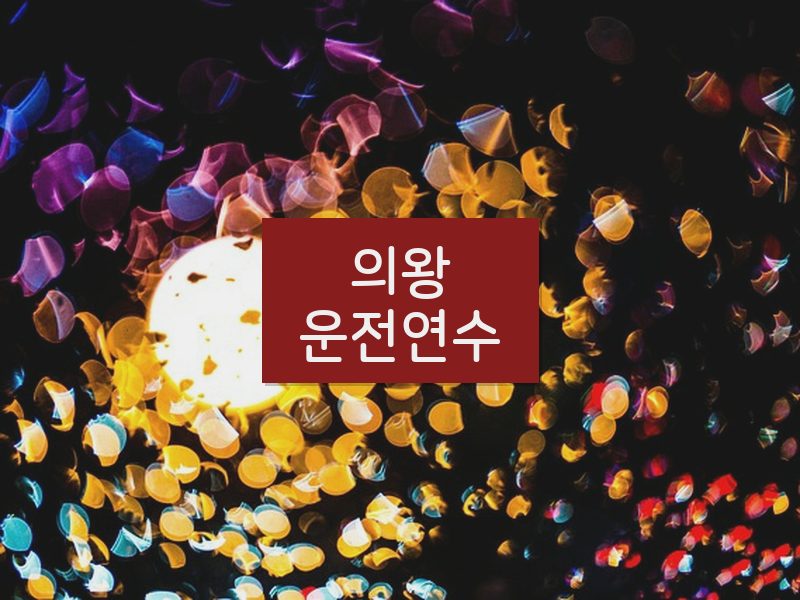 의왕운전연수 후기