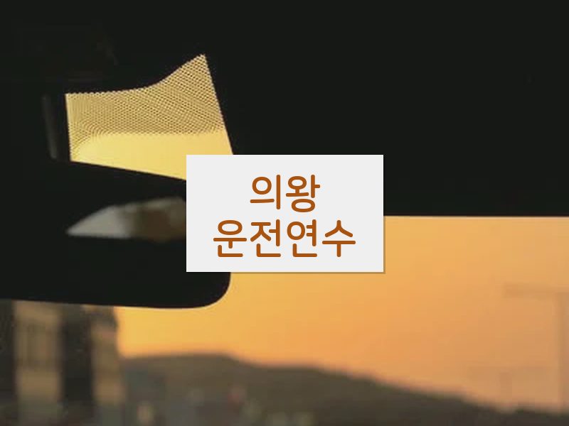 의왕운전연수 후기