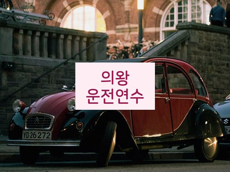 의왕운전연수 후기