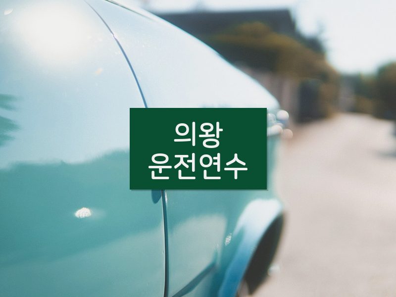 의왕운전연수 후기