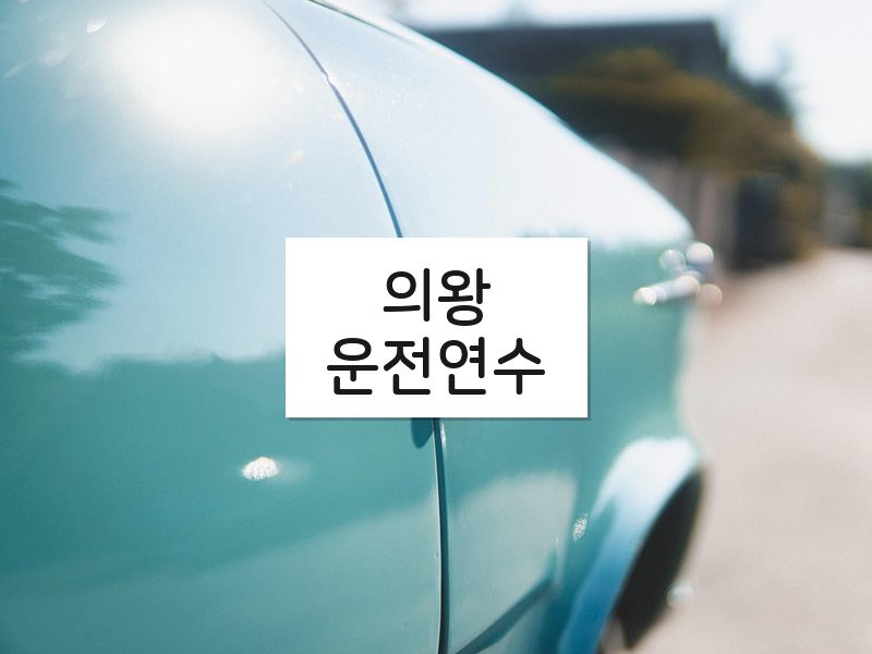의왕운전연수 후기