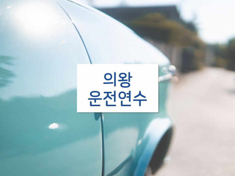 의왕운전연수 후기