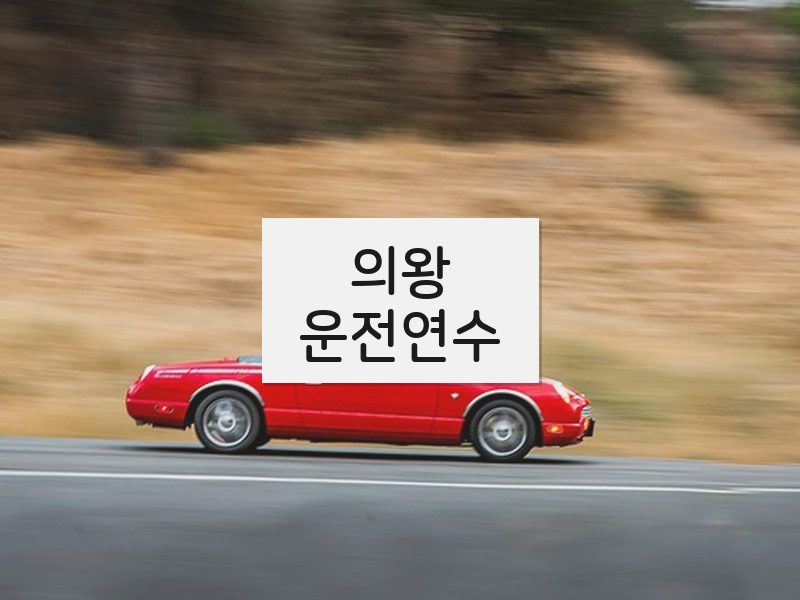 의왕운전연수 후기