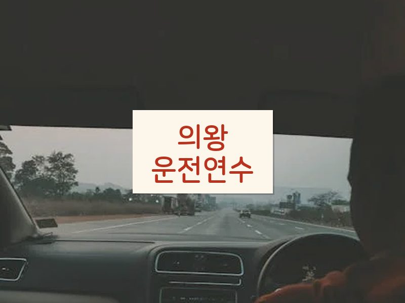 의왕운전연수 후기