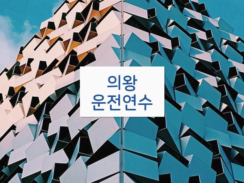 의왕운전연수 후기