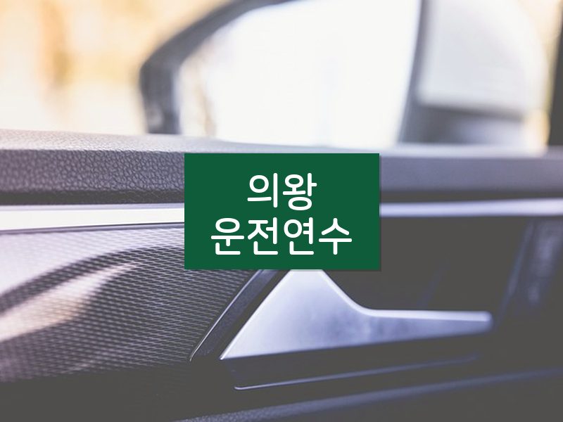 의왕운전연수 후기