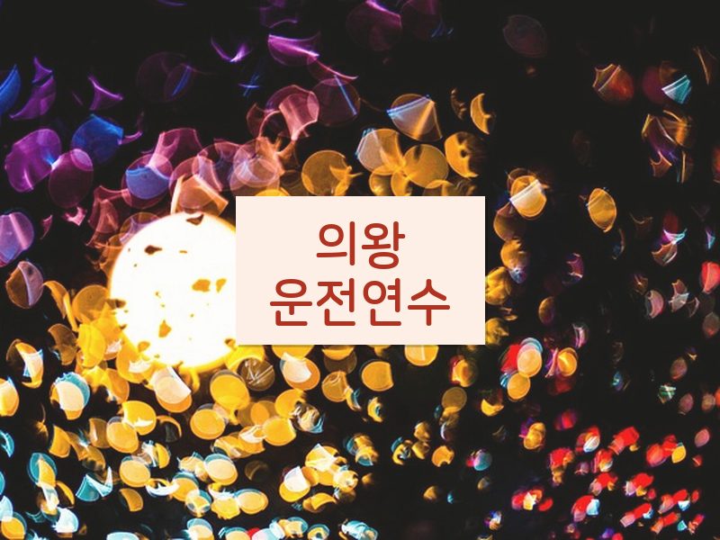 의왕운전연수 후기