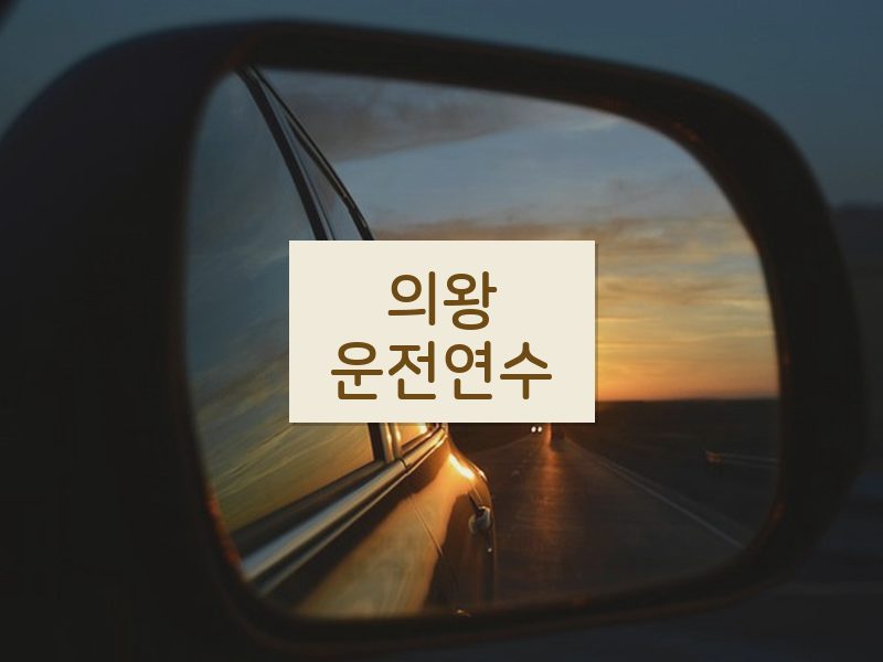 의왕운전연수 후기