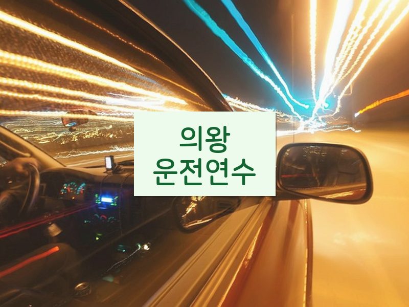 의왕운전연수 후기