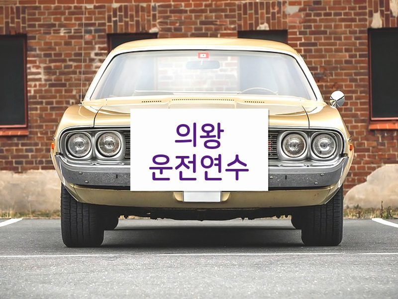의왕운전연수 후기