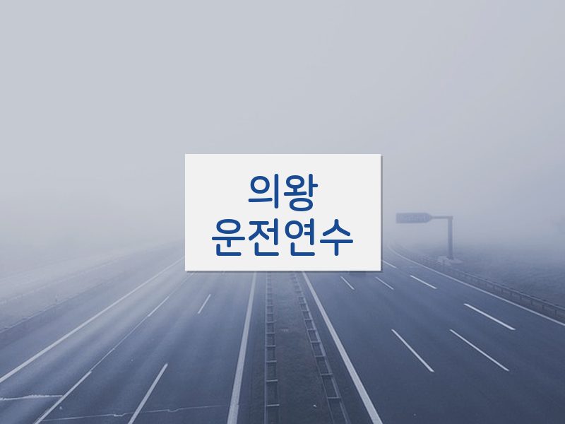 의왕운전연수 후기