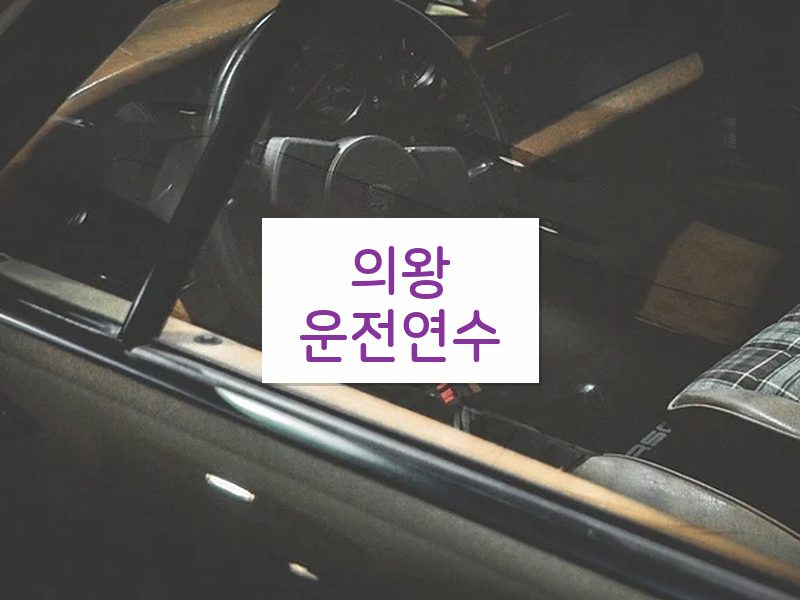 의왕운전연수 후기