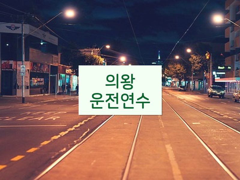 의왕운전연수 후기
