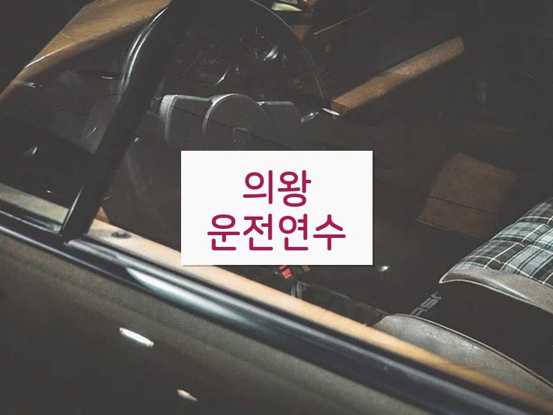 의왕운전연수 후기